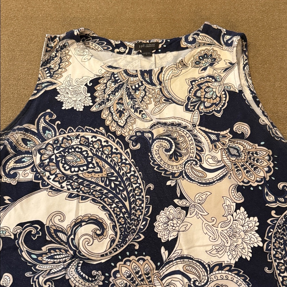 J.Jill Wearever Collection Sleeveless Rayon Blend Stretch Dress Large (TD) - Picture 4 of 7